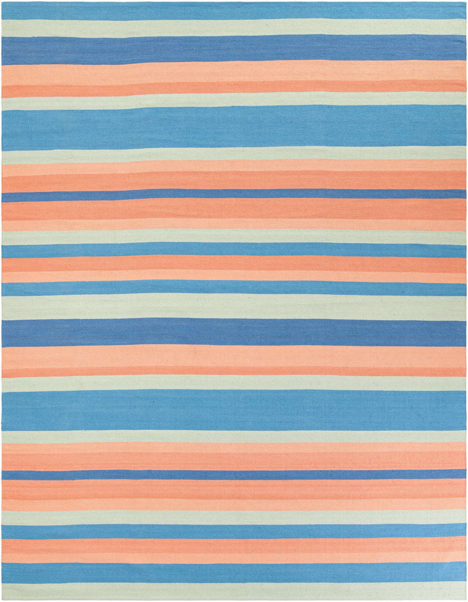 10' x 10' Hand Woven Flatweave Cotton Dhurrie Square Rug