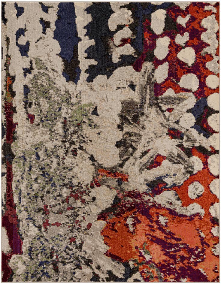 Detail image of 7' 10 x 7' 10 Washable Haerfest Square Rug