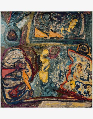 Washable Haerfest Square Rug