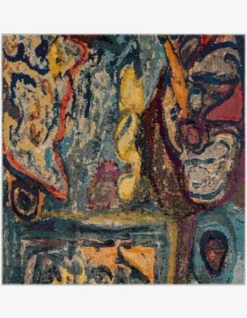 5' 3 x 5' 3 Washable Haerfest Square Rug