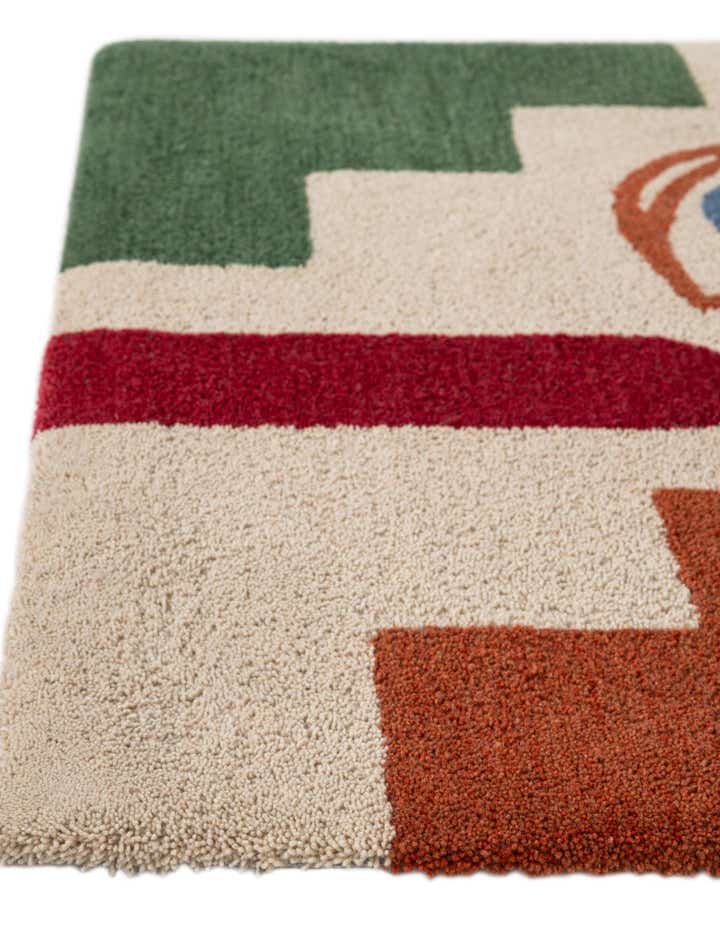 6' 1 x 6' 1 Handtufted Wool Square Rug