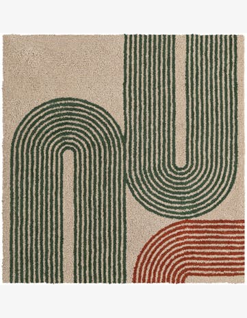 Handtufted Wool Square Rug