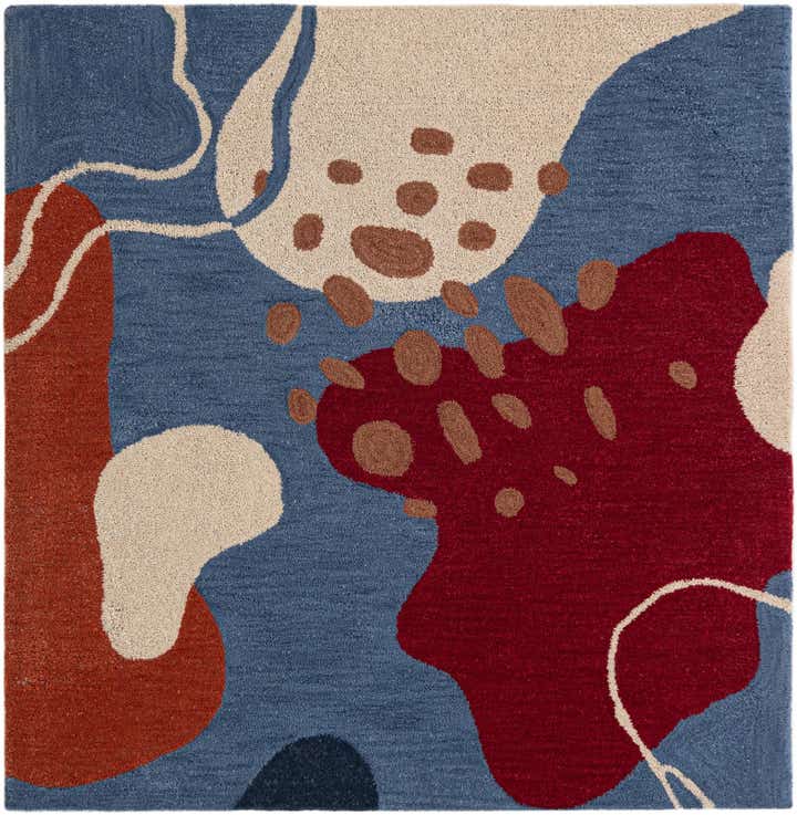 6' 1 x 6' 1 Handtufted Wool Square Rug