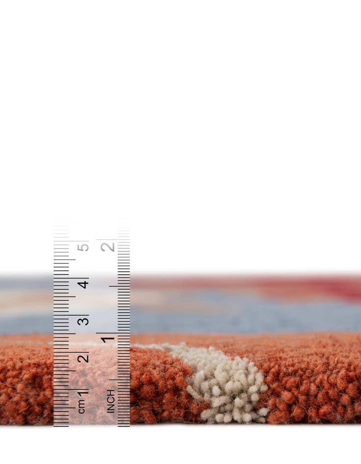 Detail image of 4' 1 x 4' 1 Handtufted Wool Square Rug