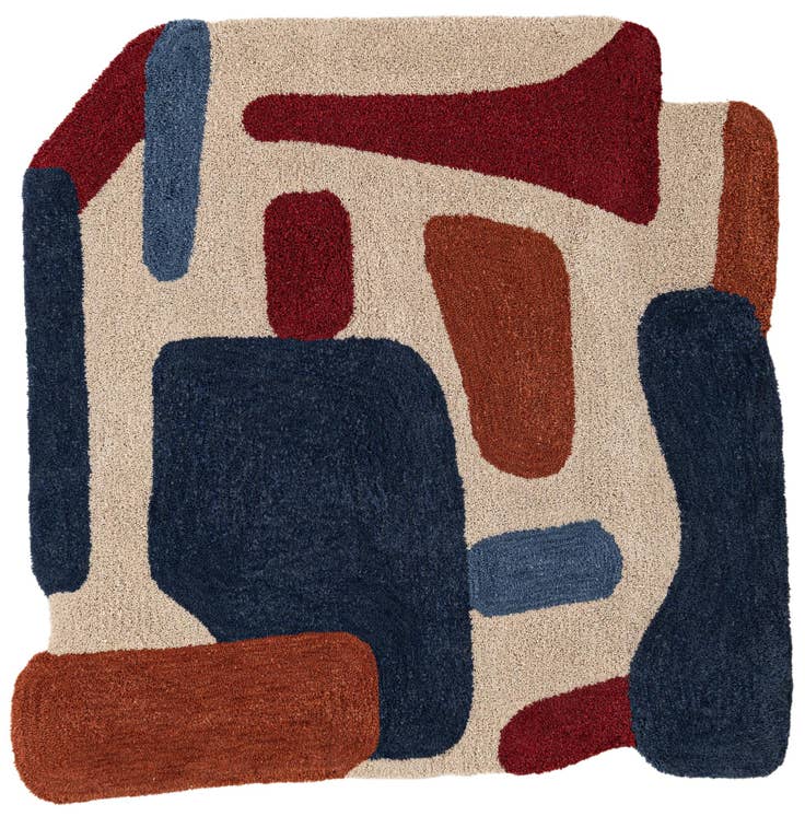 Detail image of 8' x 8' Handtufted Wool Square Rug