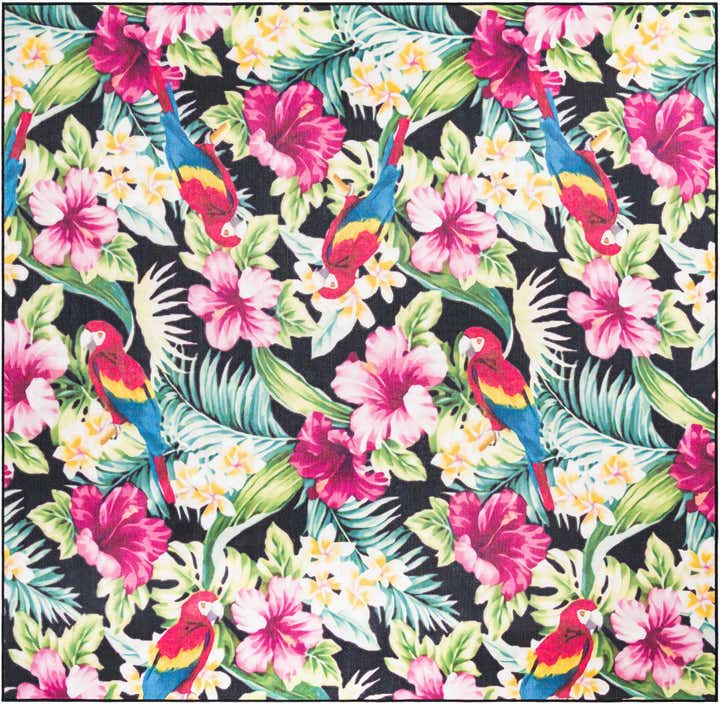 10' x 10' Easy-Clean Jill Zarin Caribbean Indoor / Outdoor Square Rug