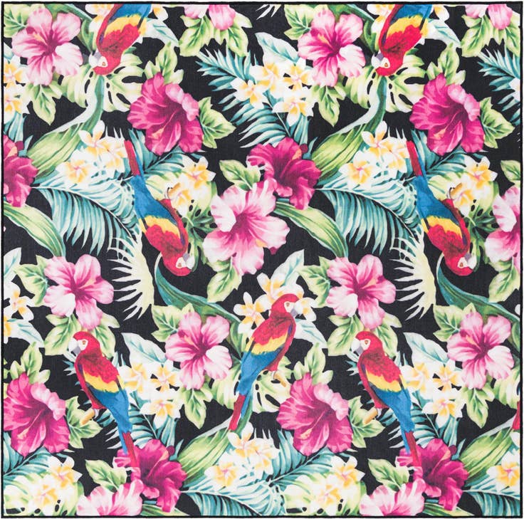 Detail image of 7' 10 x 7' 10 Easy-Clean Jill Zarin Caribbean Indoor / Outdoor Square Rug