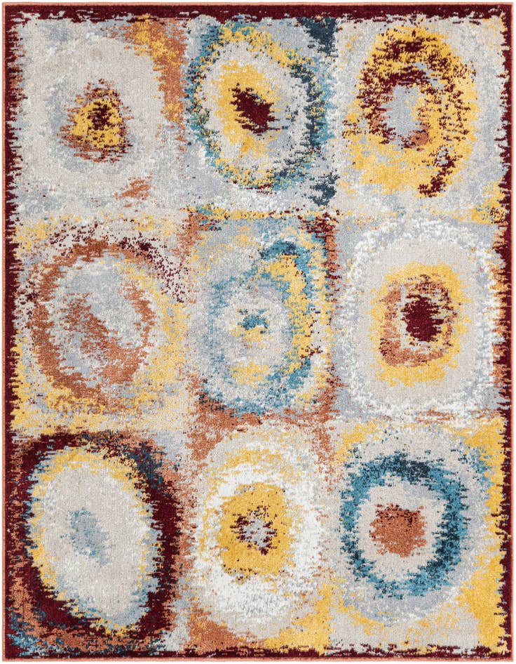 Detail image of 5' 3 x 5' 3 Kamala Washable Square Rug