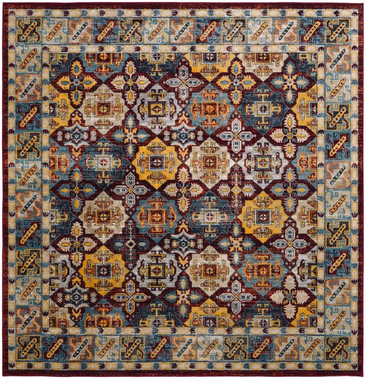 Detail image of 7' 10 x 7' 10 Kamala Washable Square Rug
