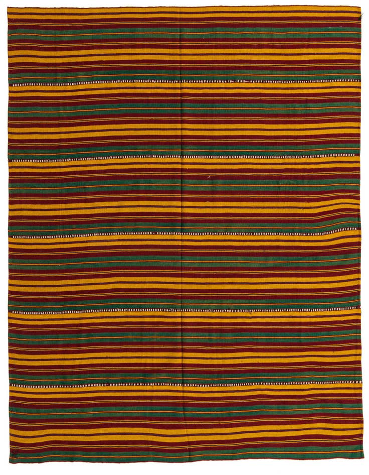 Detail image of 6' 7 x 6' 9 Hand Woven Kilim Fars Wool Square Rug