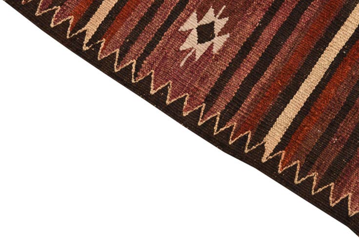 Detail image of 3' 4 x 3' 5 Hand Woven Kilim Fars Wool Square Rug