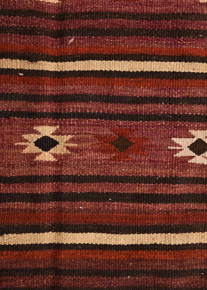 3' 4 x 3' 5 Hand Woven Kilim Fars Wool Square Rug