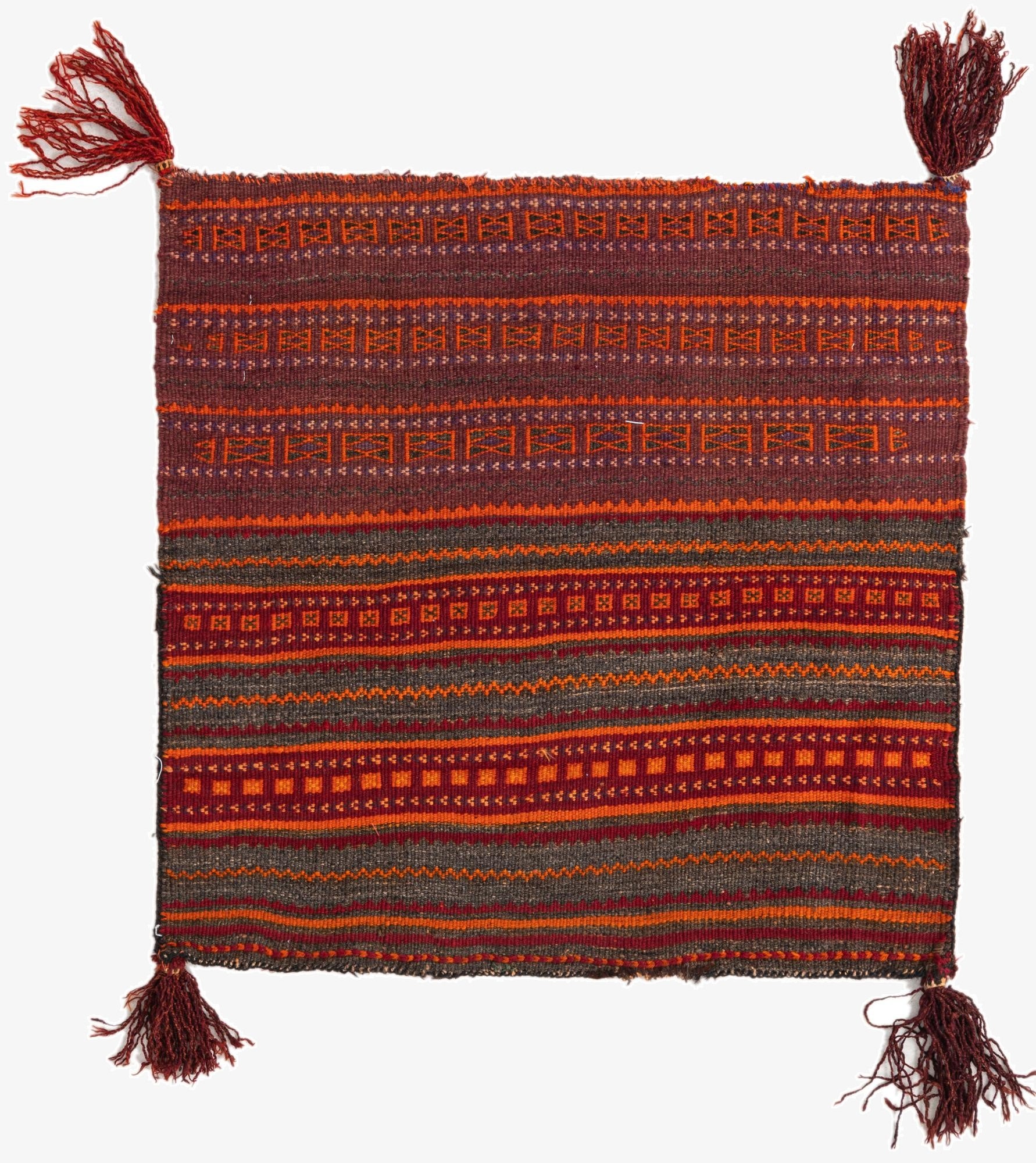 2' 9 x 2' 10  Hand Woven Kilim Fars Wool Square Rug