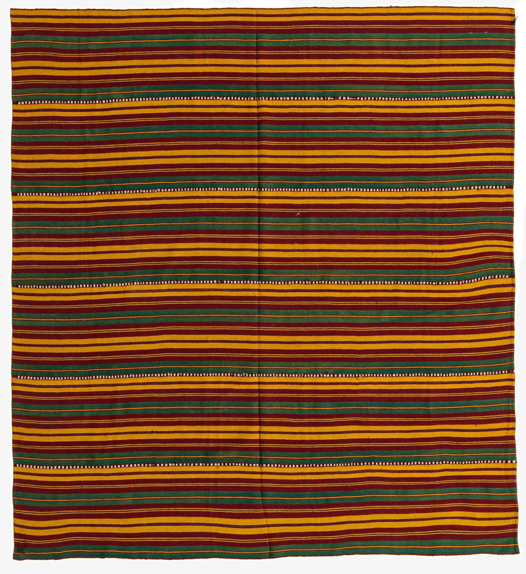 6' 7 x 6' 9  Hand Woven Kilim Fars Wool Square Rug