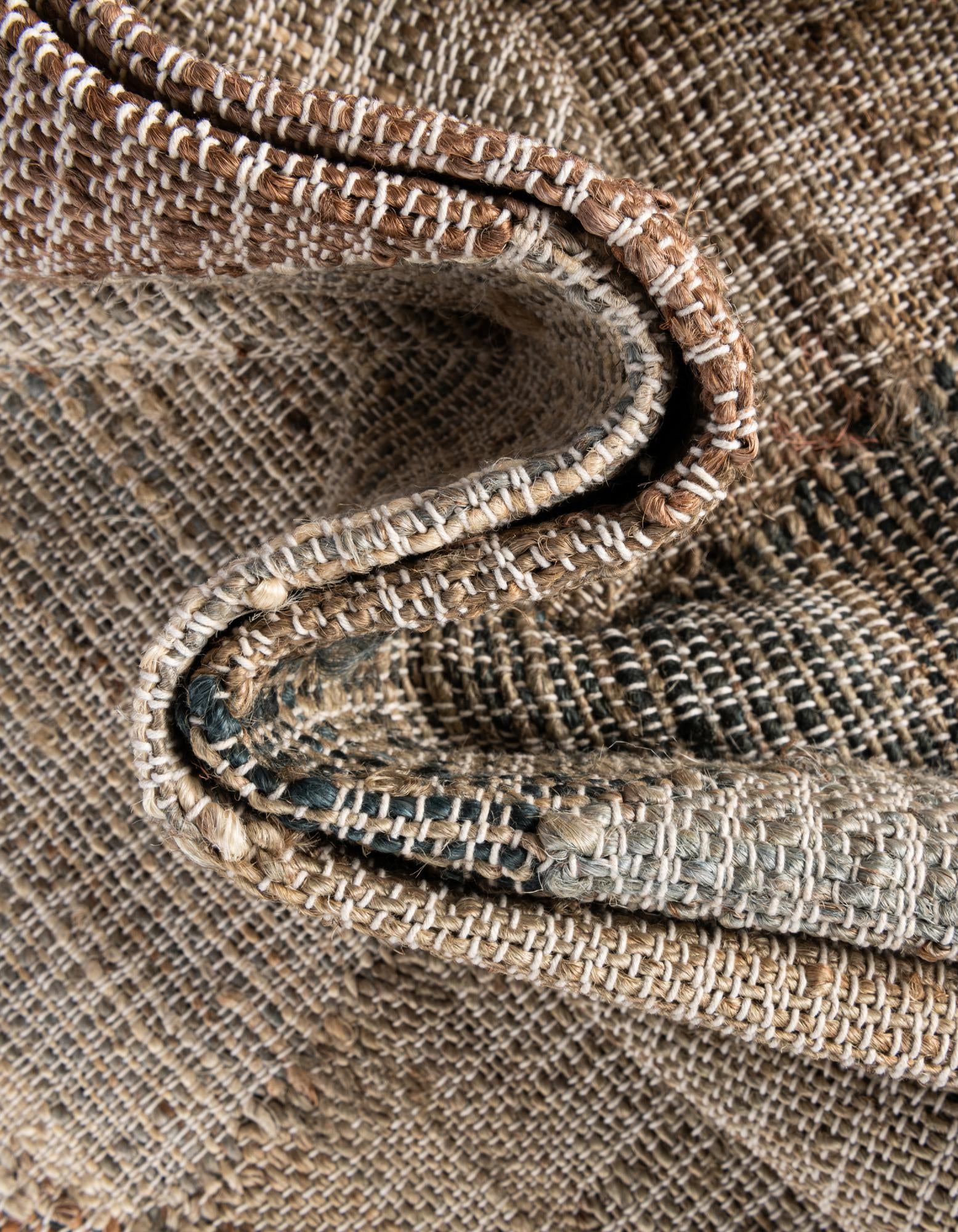 7' 10 x 7' 10 Hand Woven Kilim Jute Square Rug