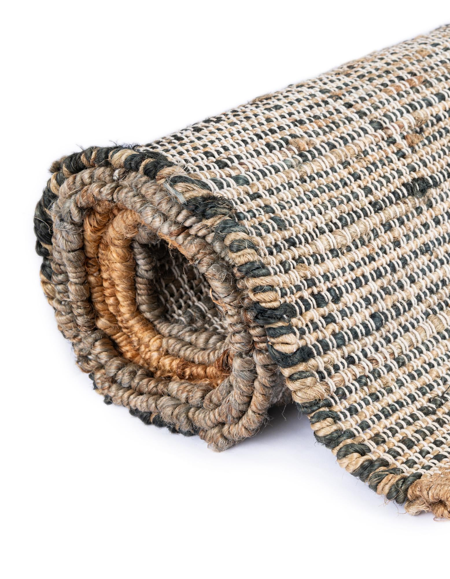 7' 10 x 7' 10 Hand Woven Kilim Jute Square Rug