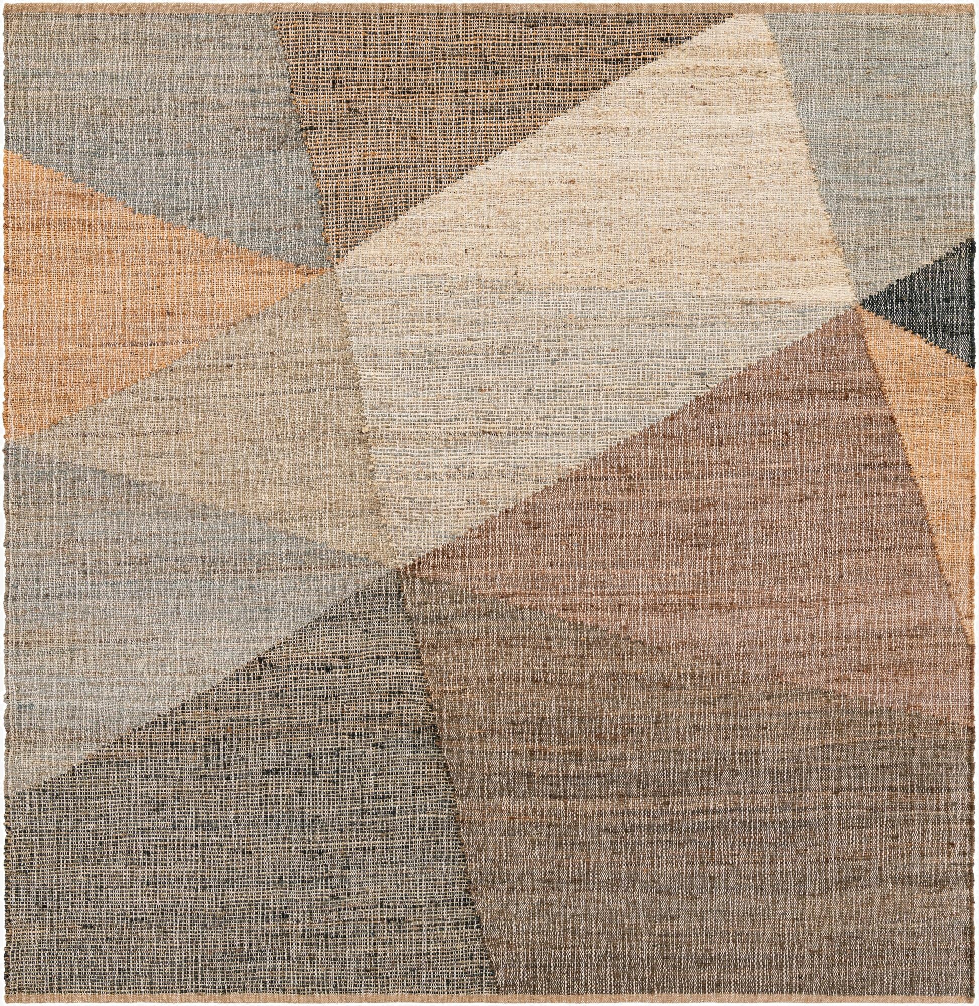 7' 10 x 7' 10  Hand Woven Kilim Jute Square Rug