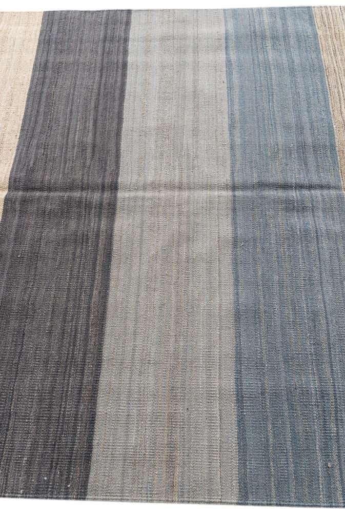 4' 6 x 4' 8 Hand Woven Kilim Modern Wool Square Rug