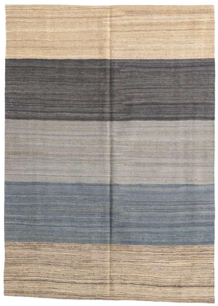 4' 6 x 4' 8 Hand Woven Kilim Modern Wool Square Rug