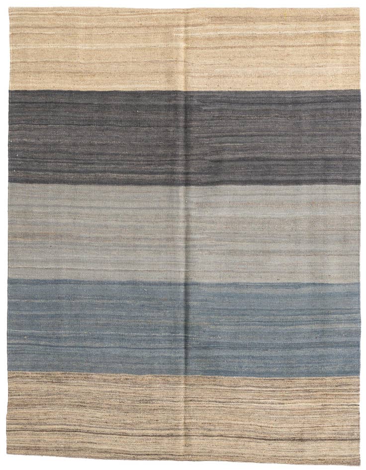 Detail image of 4' 6 x 4' 8 Hand Woven Kilim Modern Wool Square Rug
