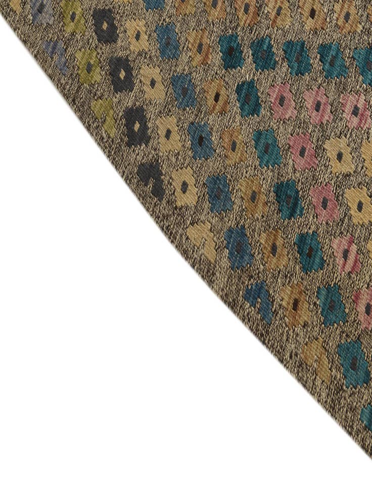 Detail image of 9' 1 x 9' 6  Hand Woven Kilim Modern Wool Square Rug