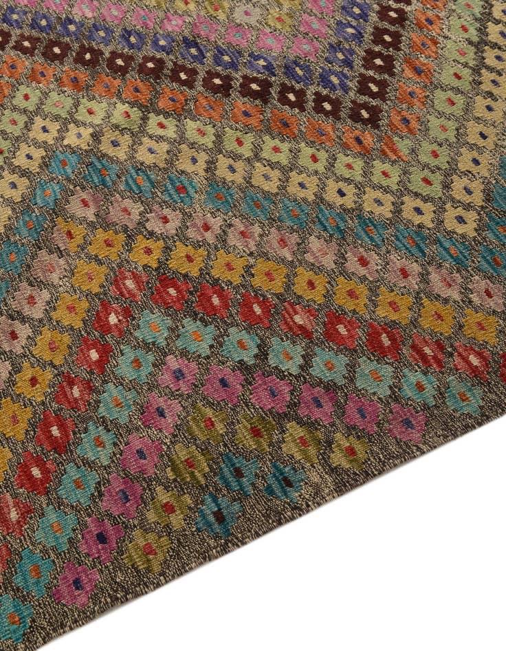 Detail image of 8' 10 x 9' 5  Hand Woven Kilim Modern Wool Square Rug