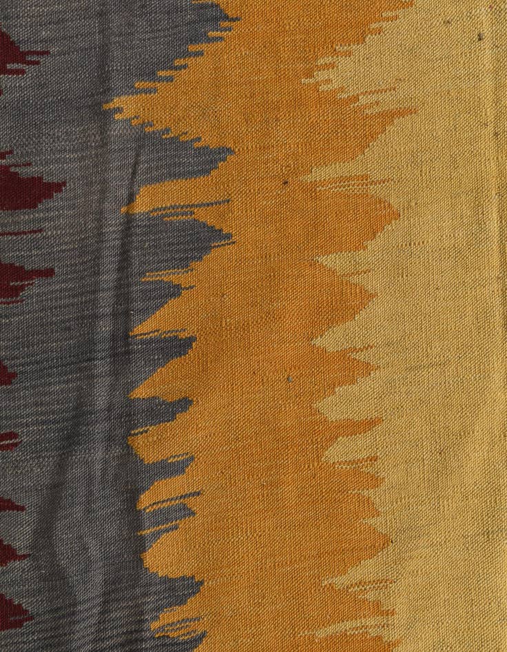 Detail image of 7' 1 x 7' 1  Hand Woven Kilim Modern Wool Square Rug