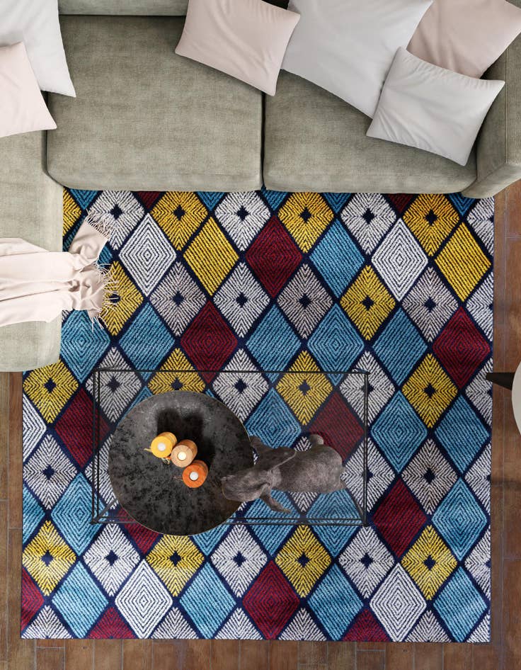 Detail image of 7' 10 x 7' 10 Laguna Square Rug