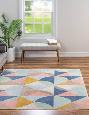 6' x 6' Lotus Square Rug