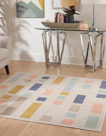 5' x 5' Lotus Square Rug