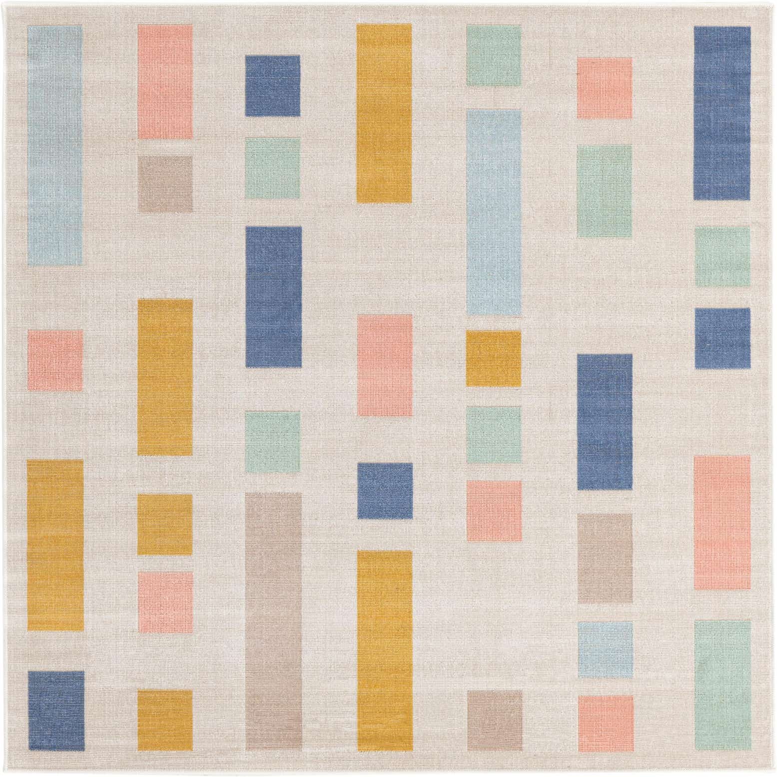 5' x 5' Lotus Square Rug