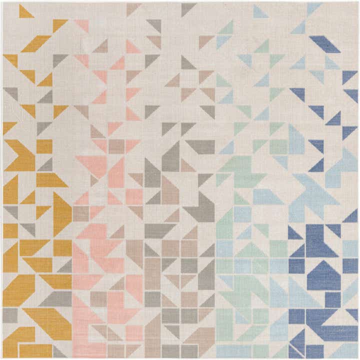 6' x 6' Lotus Square Rug