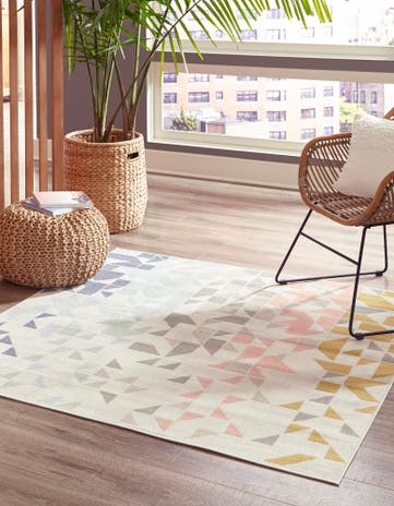 6' x 6' Lotus Square Rug
