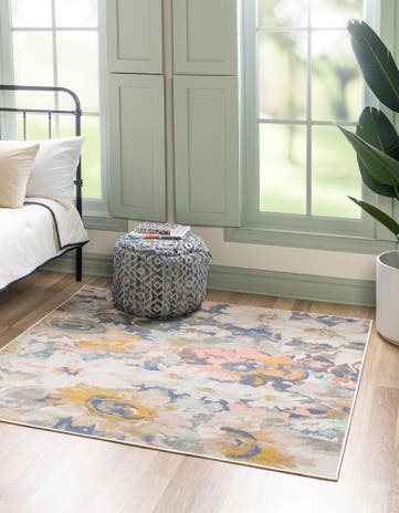 6' x 6' Lotus Square Rug