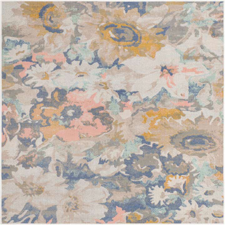 5' x 5' Lotus Square Rug