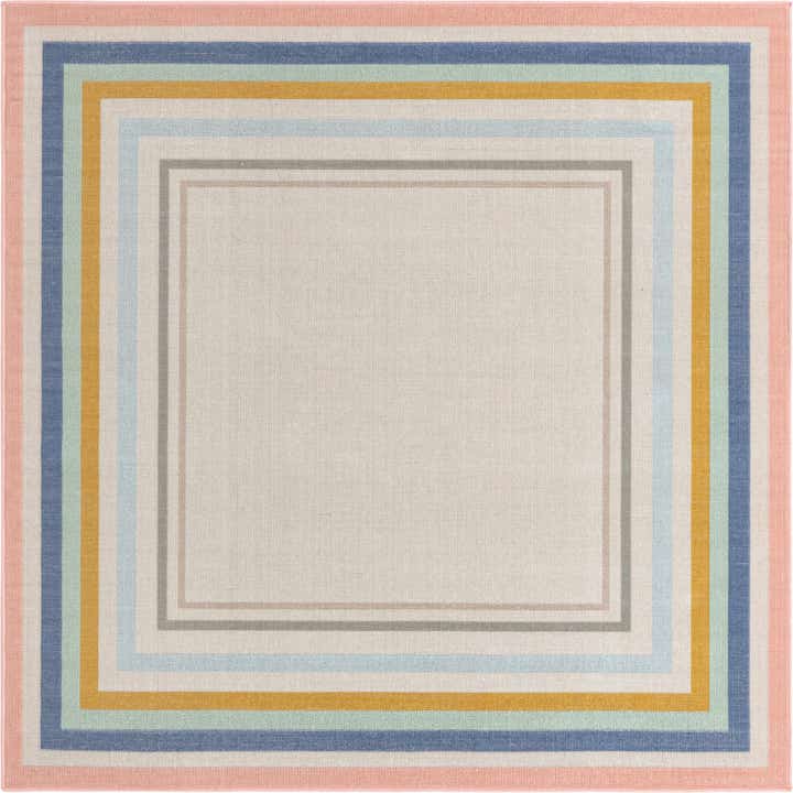 6' x 6' Lotus Square Rug