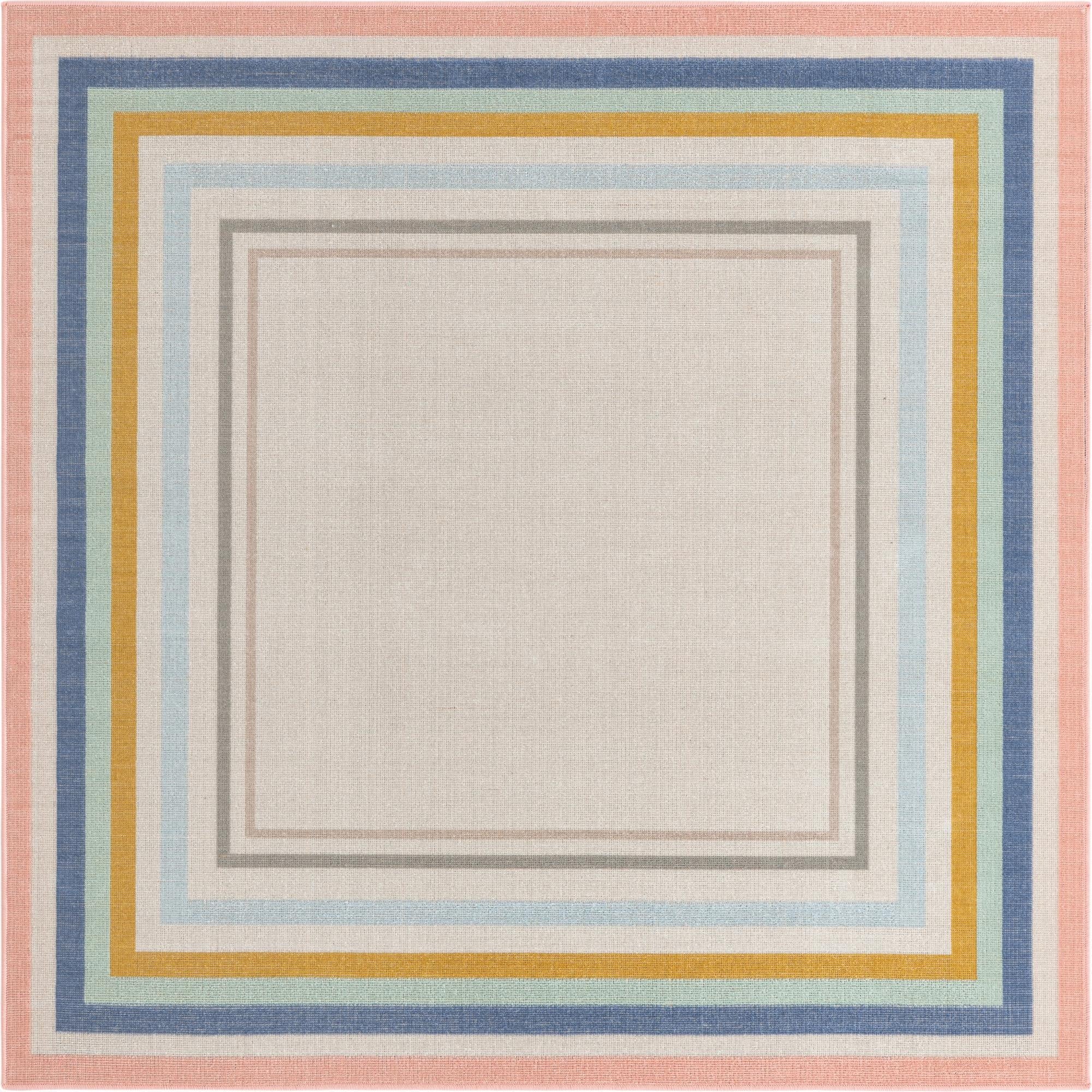 5' x 5' Lotus Square Rug