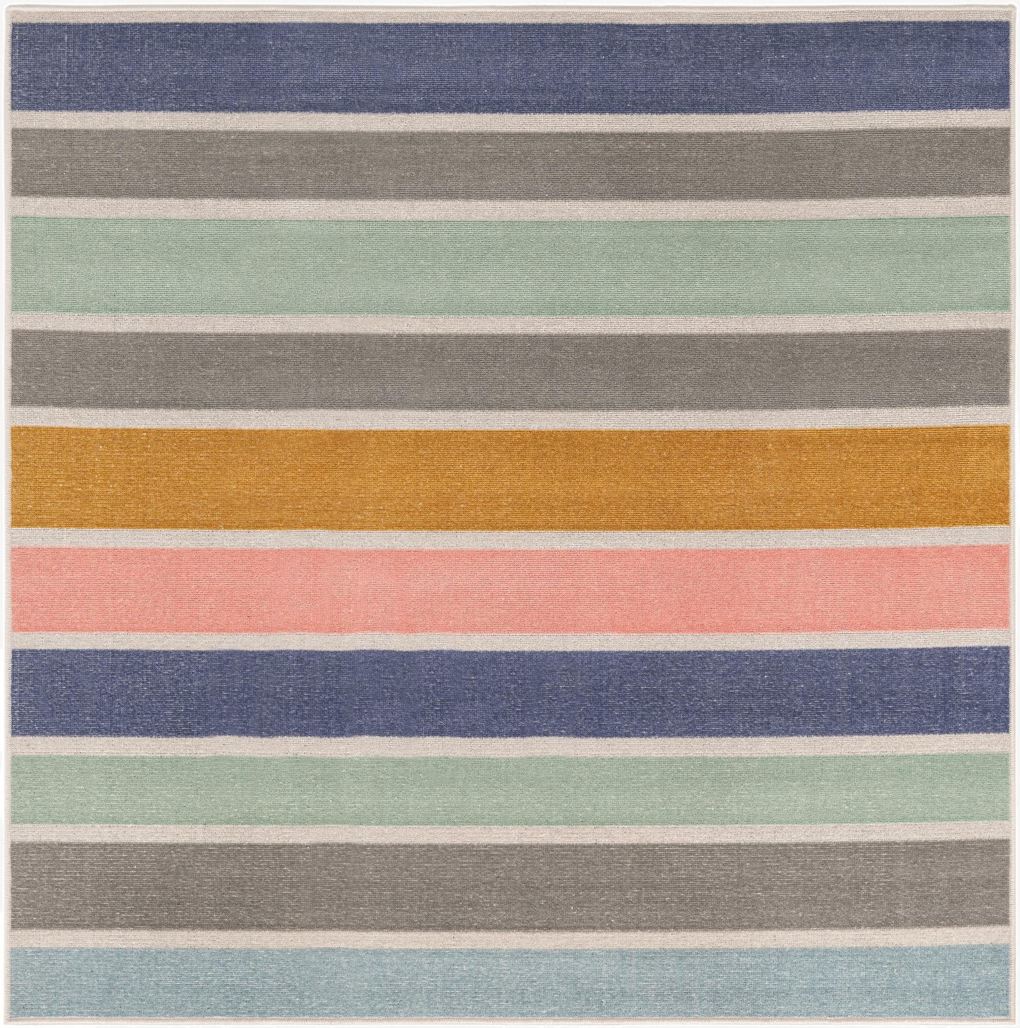 5' x 5' Lotus Square Rug