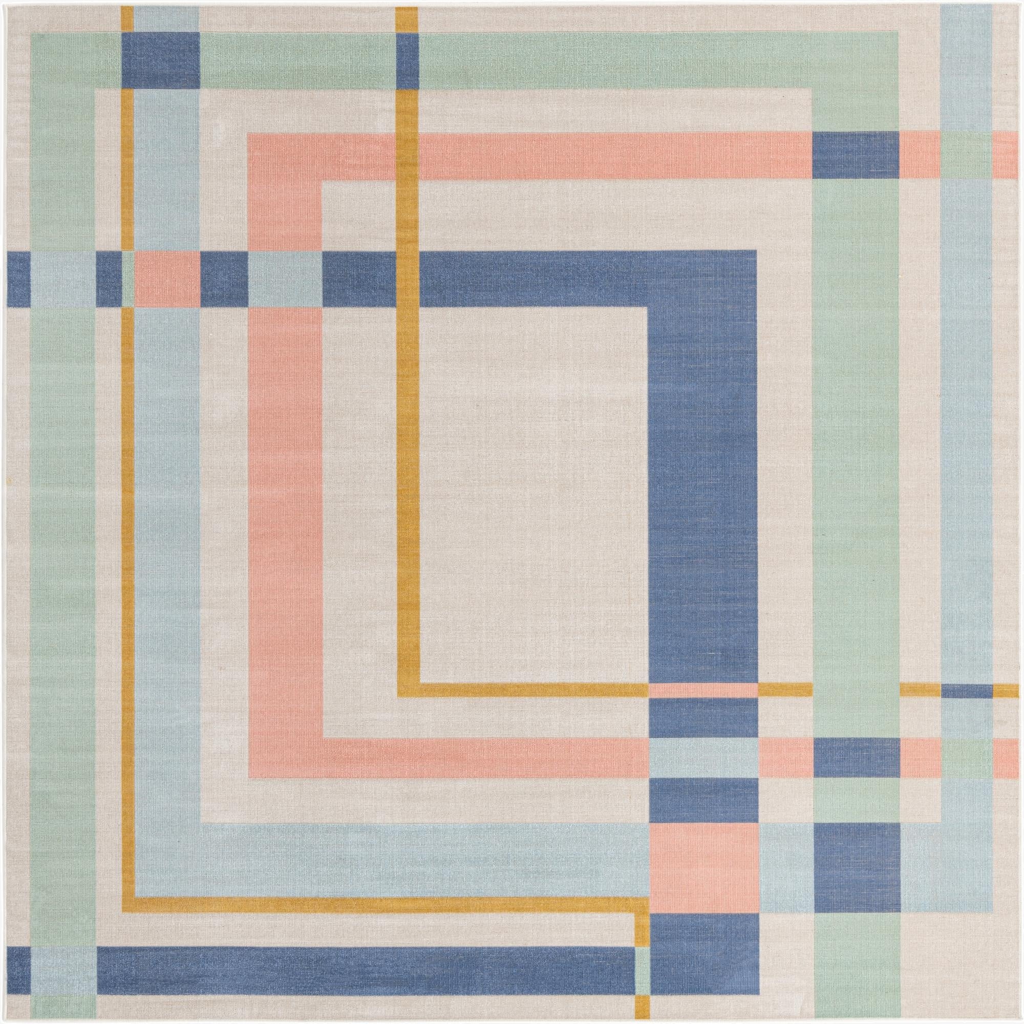 8' x 8' Lotus Square Rug