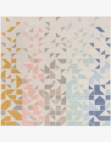 6' x 6' Lotus Square Rug