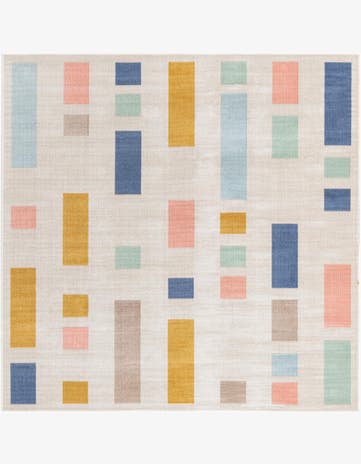 6' x 6' Lotus Square Rug