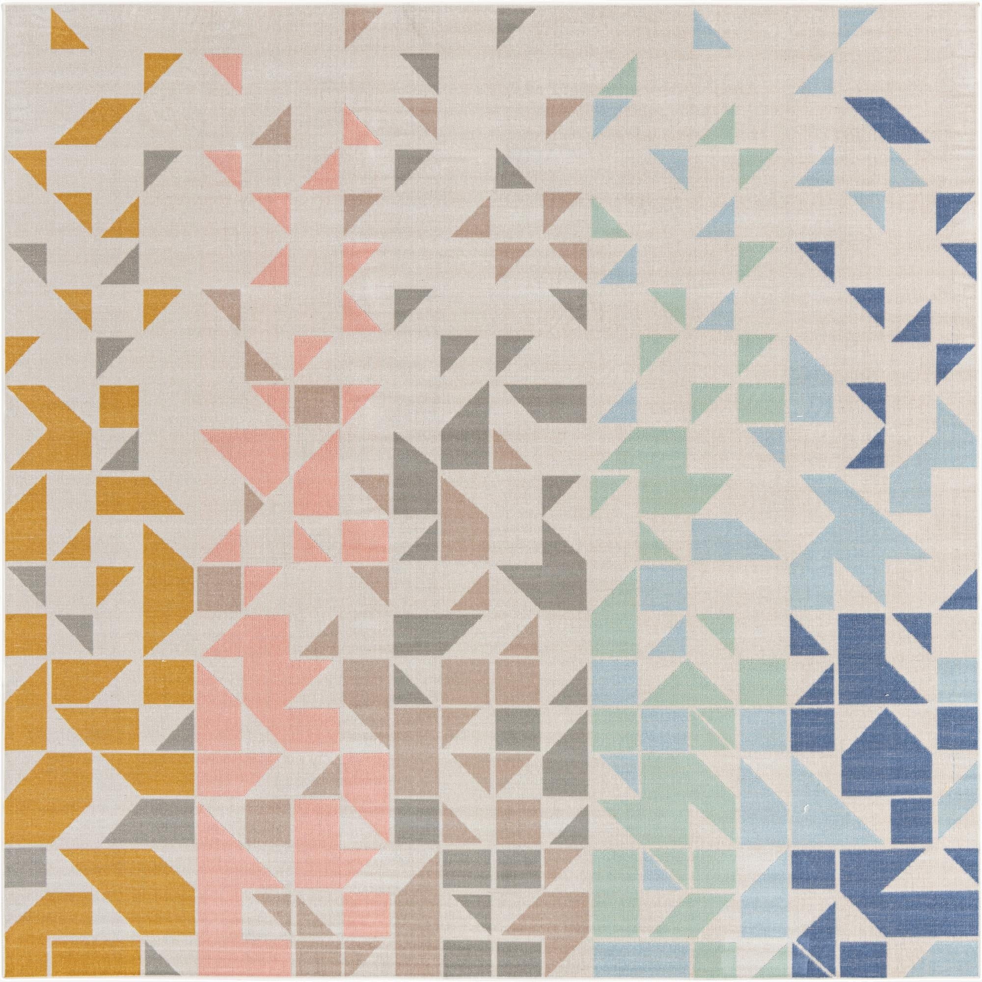 8' x 8' Lotus Square Rug