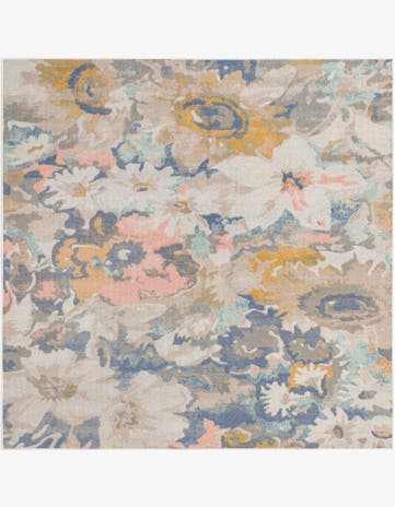 5' x 5' Lotus Square Rug