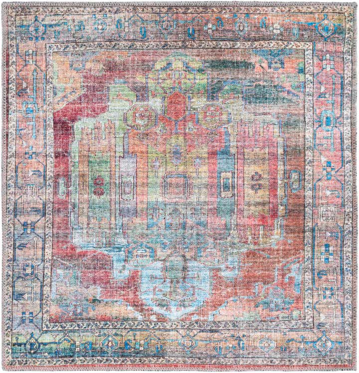 3' 3 x 3' 3 Washable Maahru Square Rug