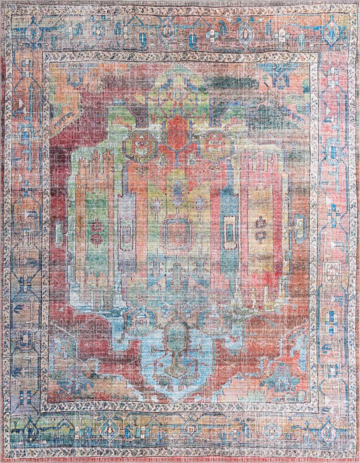 Detail image of 10' 6 x 10' 6 Washable Maahru Square Rug