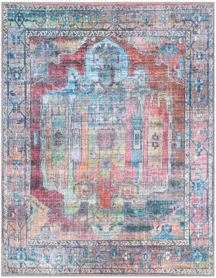 Detail image of 4' x 4' Washable Maahru Square Rug