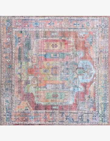 7' 10 x 7' 10 Washable Maahru Square Rug