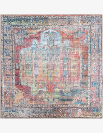 6' x 6' Washable Maahru Square Rug
