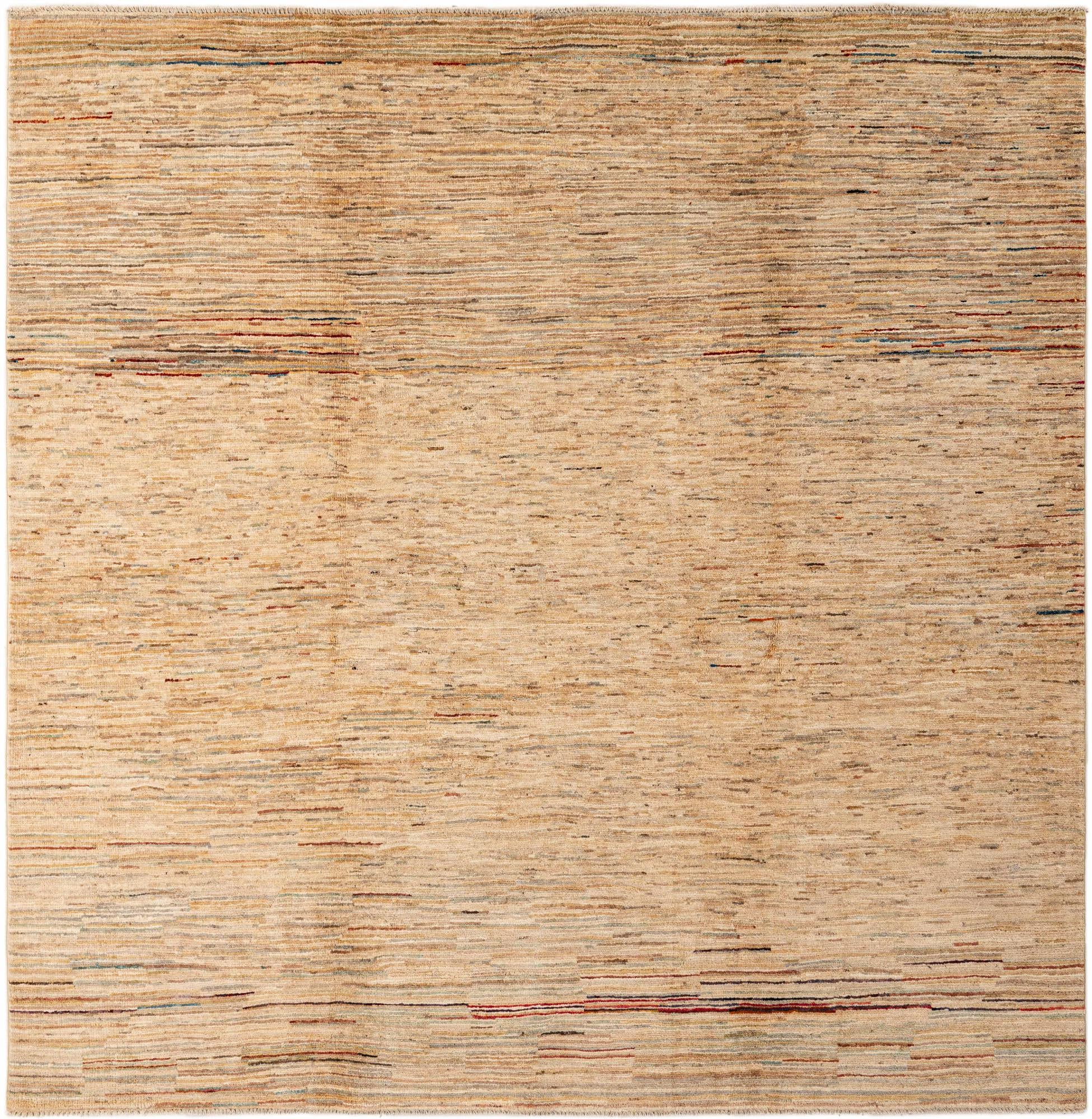 6' 2 x 6' 3 Hand Knotted Modern Ziegler Wool Square Rug