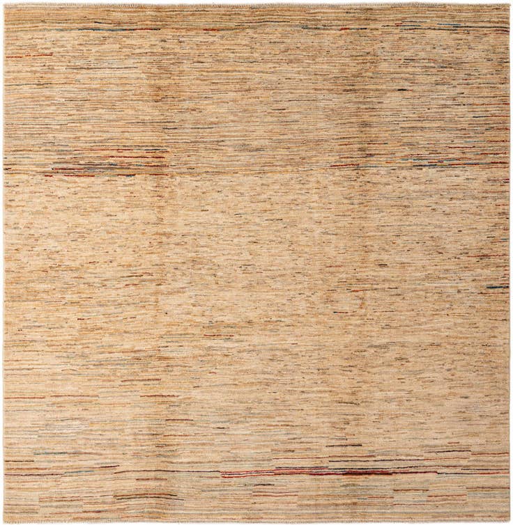 Detail image of 6' 2 x 6' 3 Hand Knotted Modern Ziegler Wool Square Rug
